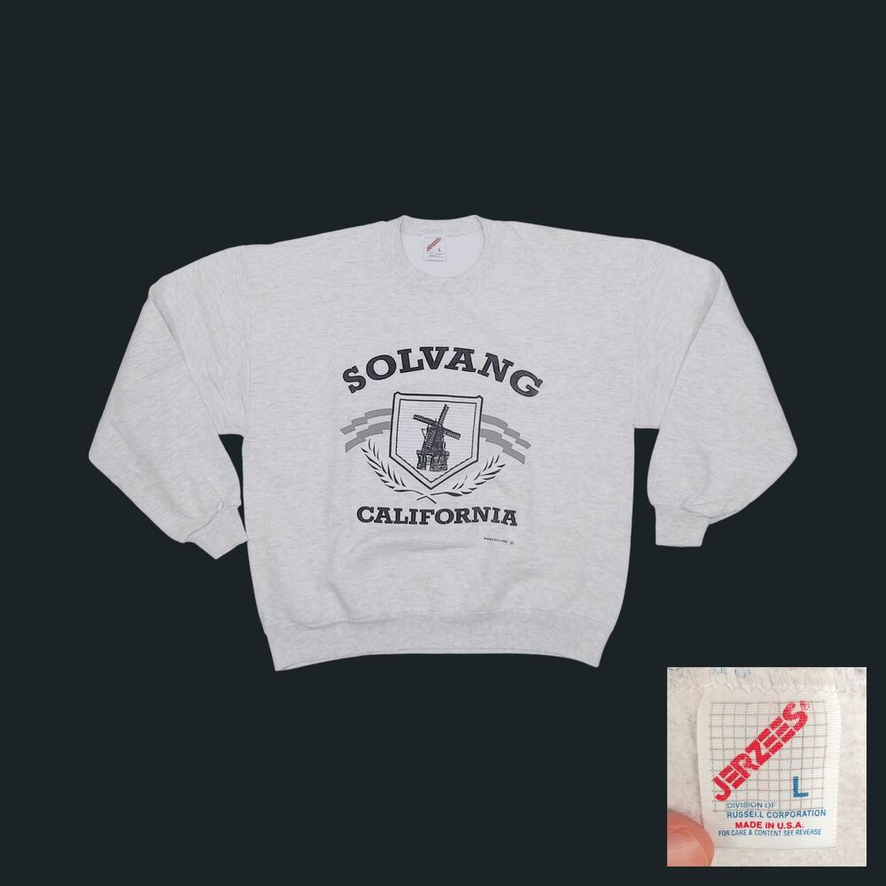 Vintage 80s Jerzees Solvang Oversized Sweatshirt L